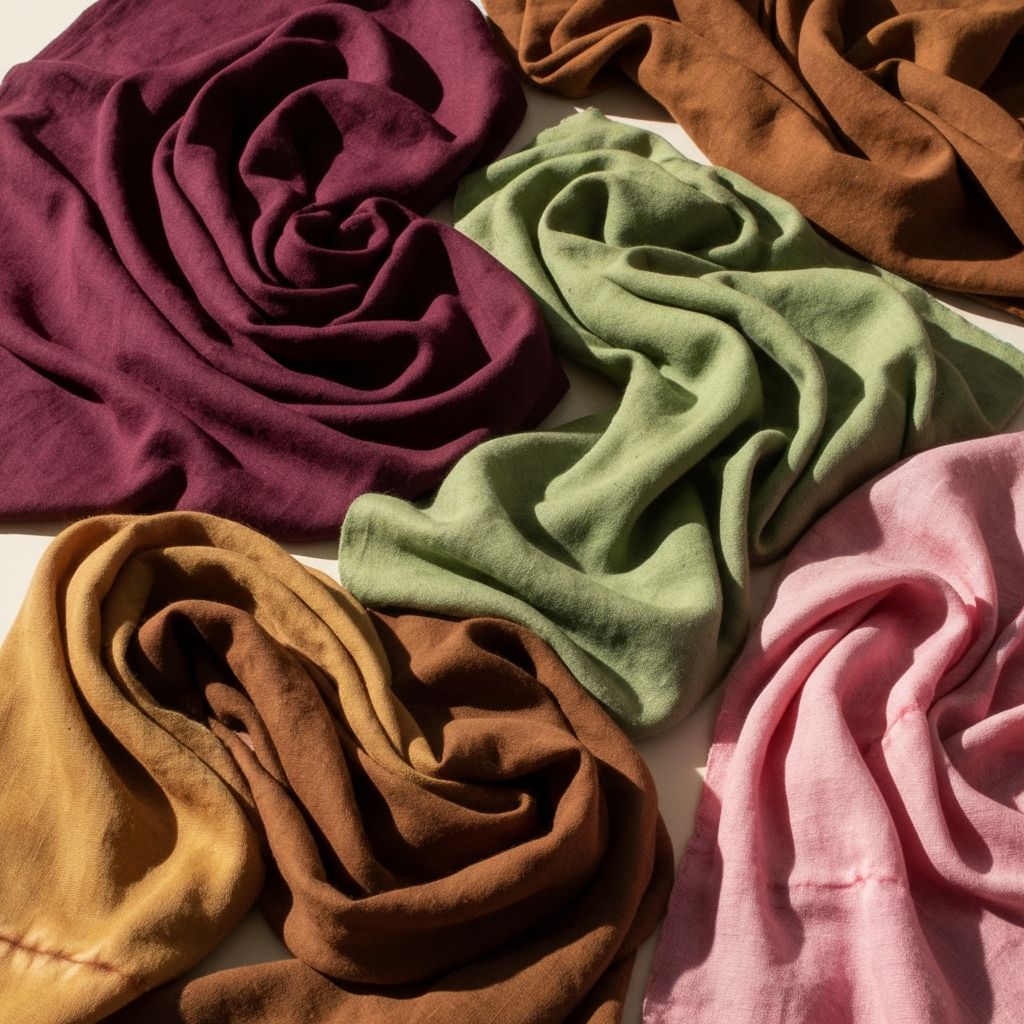 Natural dyed fabrics